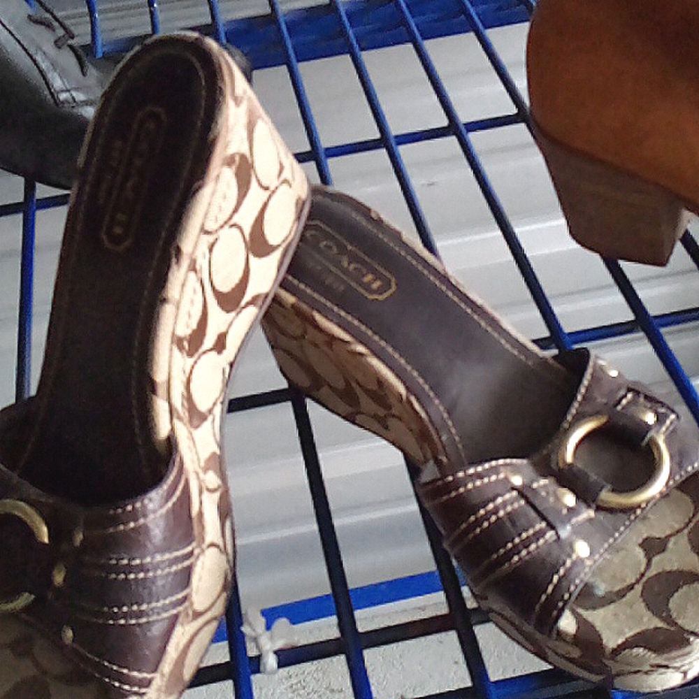 Coach small platform sandals